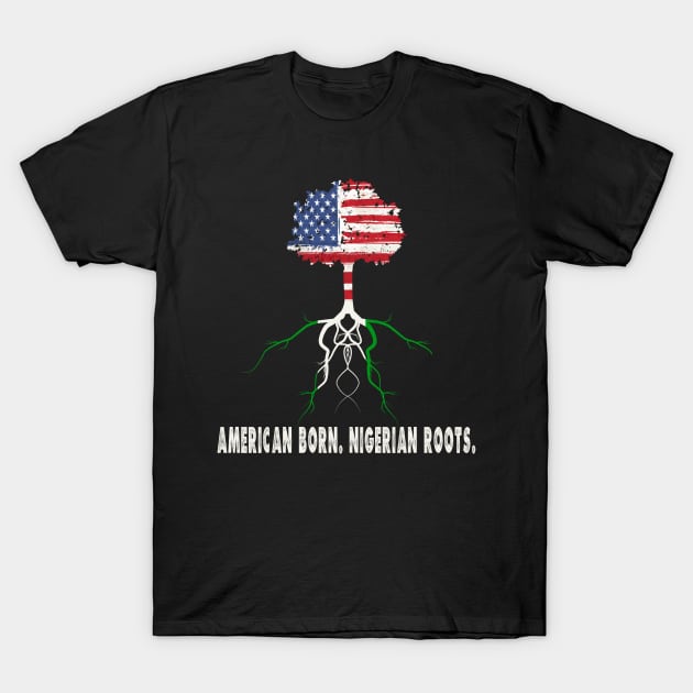 Nigerian Ancestry Pride American Born Gift T-Shirt by JPDesigns